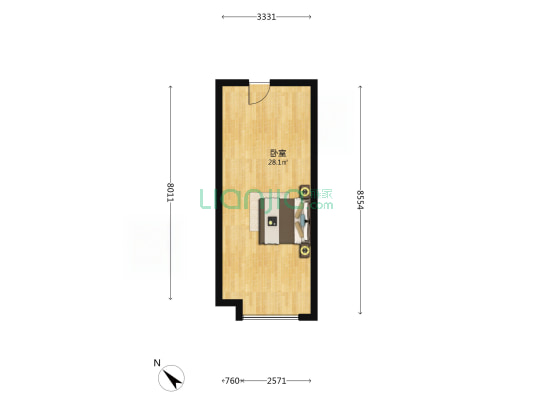 碧桂园海昌克拉公馆 1室0厅0卫 50平方