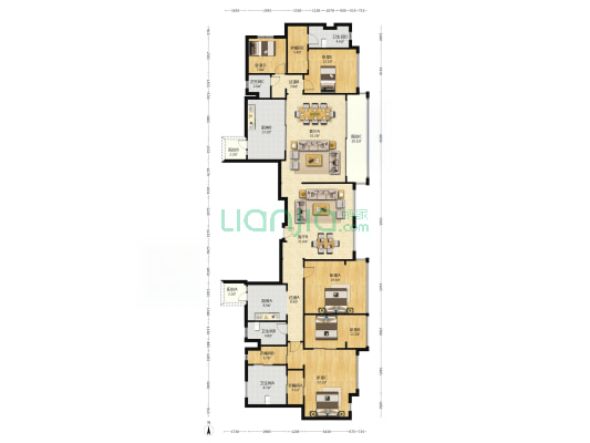 国锐雲嶺 5室2厅4卫 289平方