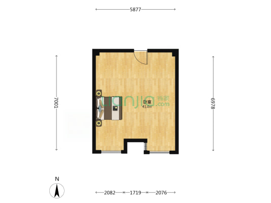 艾迪公园 1室0厅0卫 64平方