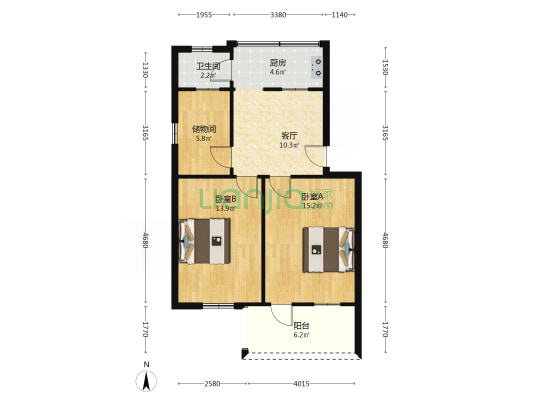 树藩大街379号 2室1厅1卫 69平方