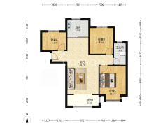 香邑溪谷南北通透三居 全明格局 房本满-涿州香邑溪谷户型图