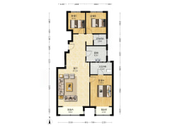 小洋房，南北通透，采光视野好配套设施齐全交通便利-涿州学府澜湾二期户型图