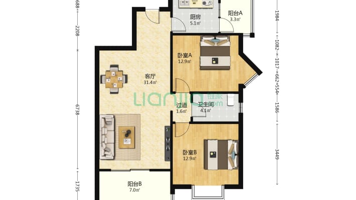 虎溪花园二手房实景图