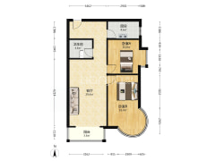 凯旋门朝南两居，房产证满五，带装修-涿州鸿盛凯旋门户型图