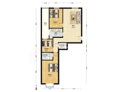 富力花园 3室2厅 南 北-涿州富力花园户型图