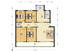 国税局小区大平层精装自住低楼层-涿州国税局金税小区户型图