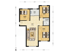 房本满二。业主诚心出售，精装修，-涿州K2狮子城南区户型图