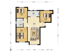 南北向的户型，采光好，户型好，视野好-涿州鸿坤理想湾北区户型图