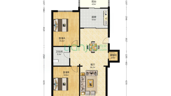 花苑小区二手房实景图