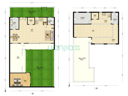長河明月 1室1厅3卫 176平方