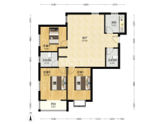 满五唯一 中间楼层 三居采光全天-涿州鸿盛凯旋门户型图
