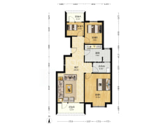 小洋房，楼层好，位置好，南北通透-涿州华融现代城户型图