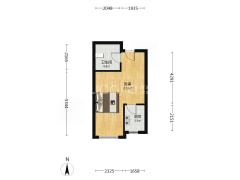 小户型、价格可议，业主靠谱，朝南户型-涿州鸿坤新维港户型图