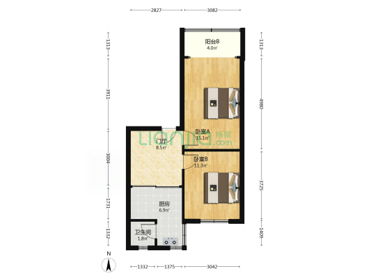 惜字宫南街79号 2室0厅1卫 51平方