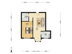 房子集中供暖，房本满二，房主诚意出售。-涿州名流枫景五期户型图