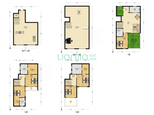 星缦和润城 5室1厅4卫 208平方