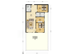 高铁新干线 3室1厅 南-涿州高铁新干线户型图