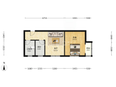 鸿盛凯旋门 1室1厅 东南 东南-涿州鸿盛凯旋门户型图