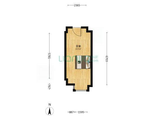 龙湖颐天康养天曜公寓 1室0厅0卫 36平方