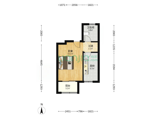 育宏东苑 1室0厅1卫 45平方