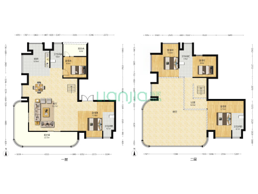 荣融繁星里 5室1厅4卫 229平方