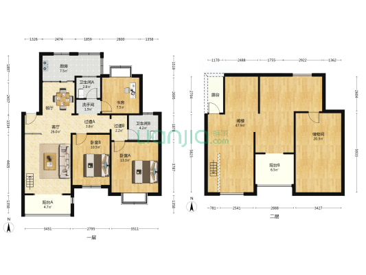 福润花园二区 3室1厅3卫 100平方