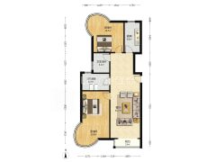 凯旋门 中高楼层 大三居 南北通透-涿州鸿盛凯旋门户型图
