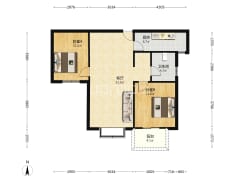 此房南向，房本满五唯一，税费少-涿州云景城户型图