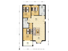 名流枫景洋房 3室2厅 南 北-涿州名流枫景洋房户型图