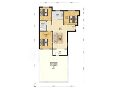 一层带院 南北通透 全天采光 百米楼间距-涿州鹏渤印象城牛津花园户型图