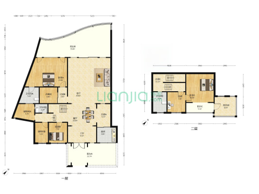 杜甫花园 4室2厅3卫 206平方