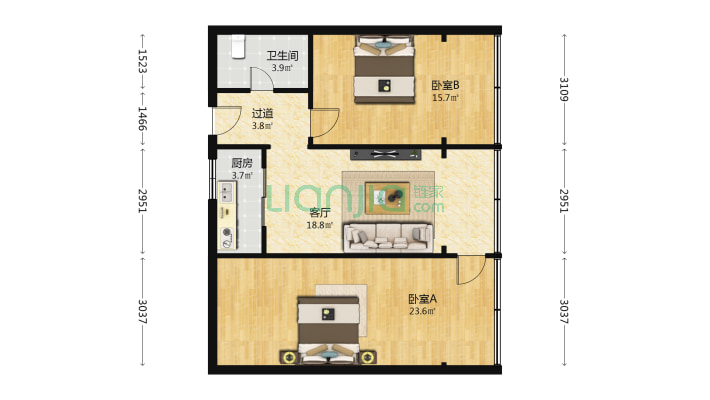 金雁电器厂家属院二手房实景图