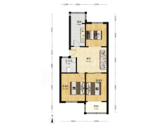 晨光小区 2室1厅 南 北-涿州晨光小区户型图