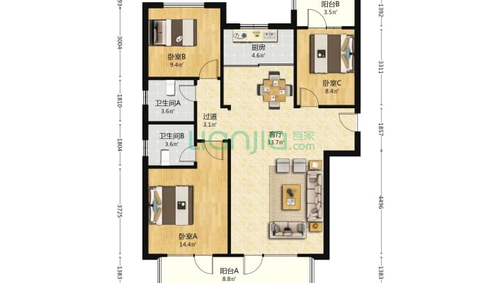 香城郦舍四期二手房实景图