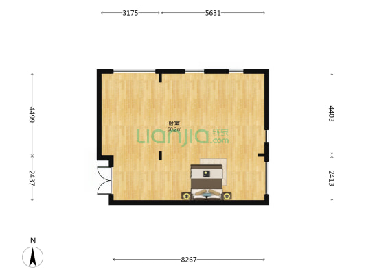 力高雍华年 1室0厅0卫 109平方