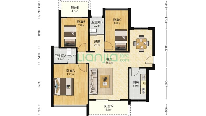 雅福居二手房实景图