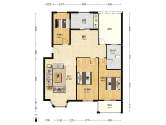 名流枫景洋房 3室2厅 南-涿州名流枫景洋房户型图