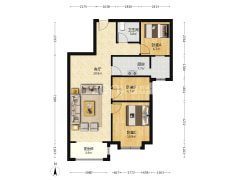 央企开发 人车分流 朝阳精装三居  全天采光-涿州华融现代城户型图