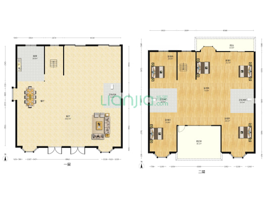 半岛居家 5室1厅3卫 690平方