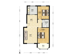 金品时代 2室2厅 南 北-涿州金品时代户型图