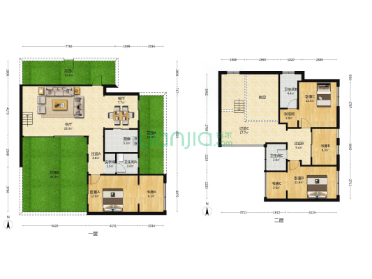 港中旅海泉湾 6室2厅4卫 149平方
