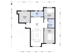 此房税少 好楼层 全天采光无遮挡-涿州鸿坤理想湾北区户型图
