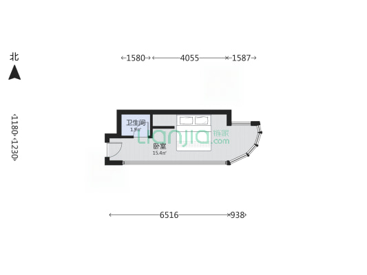 此房是精装修，采光好，有房本，随时看房.-户型图