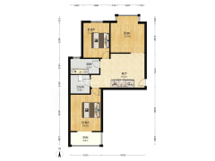 德信公园北侧 南北通透 中高楼层 无遮挡-涿州翡翠城户型图