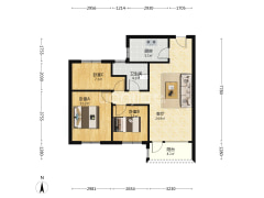 南北通透好户型   房本满二大社区-涿州桃源新都孔雀城户型图