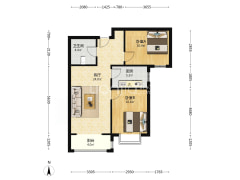 香邑溪谷上园两居采光好，人车分流，一线品质楼盘-涿州香邑溪谷上园户型图