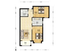 香邑溪谷上园94平两室两厅，真实在售-涿州香邑溪谷上园户型图