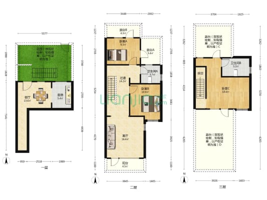 牛驼温泉孔雀城7.1期泉境璟苑 3室2厅2卫 120平方