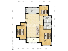 户型方正   离门口近   洋房社区   小区环境好-涿州中国铁建樾府国际户型图