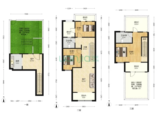 牛驼温泉孔雀城7.1期林泉苑 3室2厅2卫 132平方